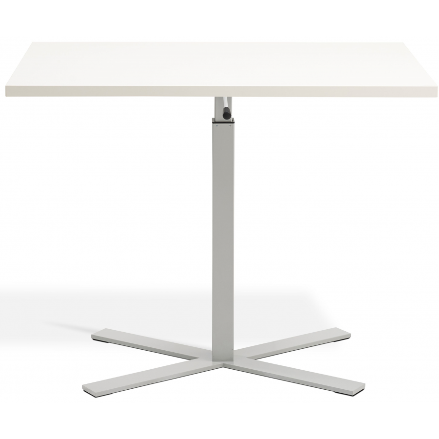 Boost Gas Lift Single Leg Table for Rectangular Tops